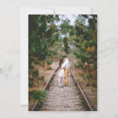 ロマンチックあなたの写真のワインのテーマを保存する日付カード 招待状 (裏面)