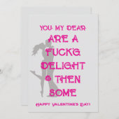 ロマンチックいけなミニマルなバレンタインデーのカード シーズンカード (正面/裏面)