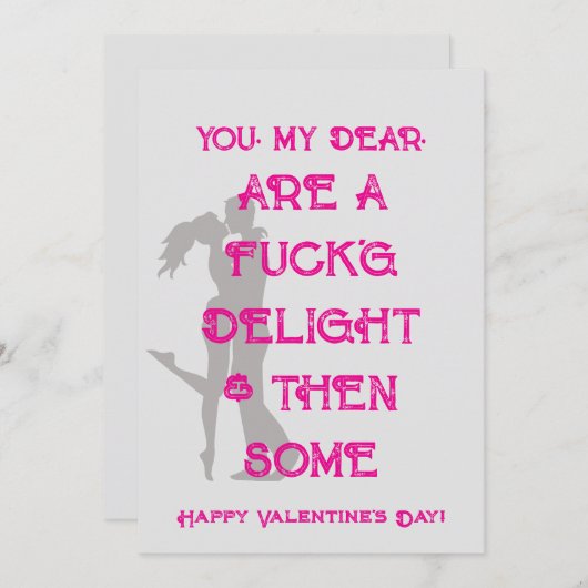 ロマンチックいけなミニマルなバレンタインデーのカード シーズンカード (正面/裏面)