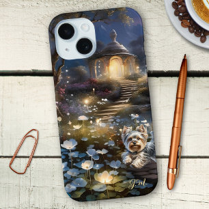 ロマンチックおとぎ話ガゼボテリア犬 iPhone 16ケース