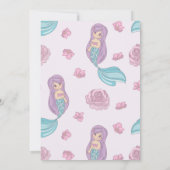 ロマンチックおとぎ話マーメイド結婚式招待状 招待状 (裏面)