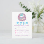 ロマンチックおとぎ話マーメイドRSVP ポストカード (スタンド正面)