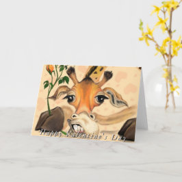 ロマンチックおもしろいなキリン・バレンタインデー カード