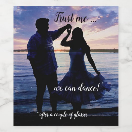 ロマンチックおもしろいなダンスワインラベル ワインラベル (シングルラベル)