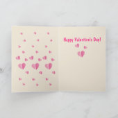 ロマンチックおもしろいなヤギのバレンタインデー シーズンカード (内部)