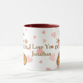 ロマンチックおもしろいな君は私の全お気に入りの物だ マグカップ (中央)