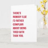 ロマンチックおもしろいな疲れた挨拶 カード (黄色い花)