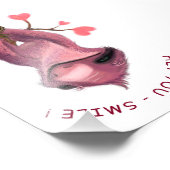 ロマンチックおもしろいスローススマイル漫画 – カスタマイズ可能 フォトプリント            (角)