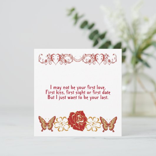 ロマンチックおもしろいラブ引用文スウィートアートフローラカスタム (スタンド正面)