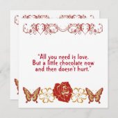 ロマンチックおもしろいラブ引用文スウィートアーフローラカスタム (正面/裏面)