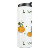 ロマンチックかわいいオレンジカボチャの収穫 タンブラー (回転左)
