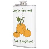 ロマンチックかわいいオレンジカボチャの収穫 フラスク (左)