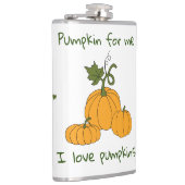 ロマンチックかわいいオレンジカボチャの収穫 フラスク (右)