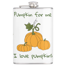 ロマンチックかわいいオレンジカボチャの収穫 フラスク