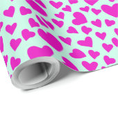 ロマンチックかわいいハートラブバレンタインデーのパターン ラッピングペーパー (ロールコーナー)