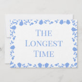 ロマンチックかわいらしなソフトソングネームテーブルカード 招待状 (正面)