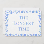 ロマンチックかわいらしなソフトソングネームテーブルカード 招待状 (裏面)