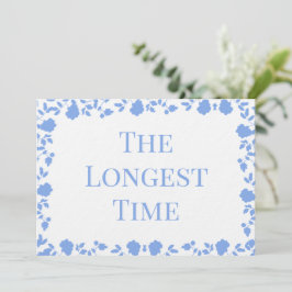 ロマンチックかわいらしなソフトソングネームテーブルカード 招待状