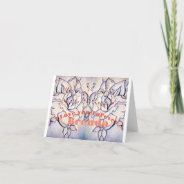 ロマンチックかわいらしなメッセージのバラ シーズンカード