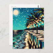 ロマンチックかわいらしな沿岸芸術 ポストカード (正面/裏面)