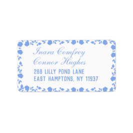 ロマンチックかわいらしソフトフローラ縁どリターンメール ラベル