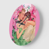 ロマンチックじゃない？ ラージ壁時計 (傾斜)