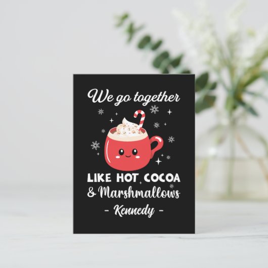 ロマンチックでおもしろいクリスマス ポストカード (スタンド正面)