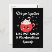 ロマンチックでおもしろいクリスマス ポストカード (正面/裏面)