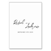 ロマンチックでエレガントなウェディングテーブル番号 テーブルナンバー (裏面)