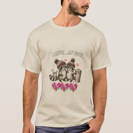 ロマンチックでエレガントなカップルシャツで愛を感じる Tシャツ