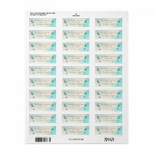 ロマンチックでキラキラした蝶結婚の台本のラベル ラベル (フルシート)