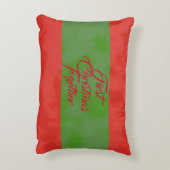 ロマンチックでパーソナライズな初めてのクリスマス象 アクセントクッション (裏面(縦))