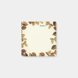 ロマンチックでボヘミア風の装飾の葉 ポストイット