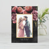 ロマンチックでムーディピンク |フローラ日付の保存 セーブザデート (スタンド正面)