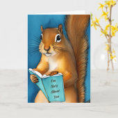 ロマンチックでリス気のあるそぶりをしたレル カード (黄色い花)