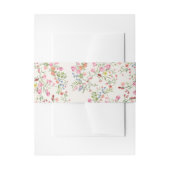 ロマンチックで優美なフローラの結婚夏の夏 招待状ベリーバンド (正面例)