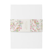 ロマンチックで優美なフローラの結婚夏の夏 招待状ベリーバンド (裏面例)