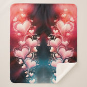 ロマンチックで心の風景サイケデリック シェルパブランケット (正面)