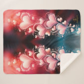 ロマンチックで心の風景サイケデリック シェルパブランケット (正面(横))