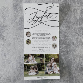 ロマンチックで楽しいクリスマス数々のの写真 三つ折りクリスマスカード