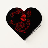 ロマンチックで繊細なゴシック ノートブック (裏面)