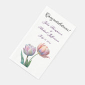 ロマンチックで詩的なパステルチューリップウォータカラー (コーナー)