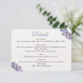 ロマンチックで詩的なパステル薄紫ウォーターカラー エンクロージャーカード (スタンド正面)