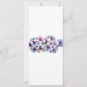 ロマンチックで詩的なパステル薄紫ウォーターカラー 招待状 (裏面)