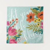 ロマンチックで豪華なX |はあなたの生命開花を可能にしました タペストリー (正面(横))