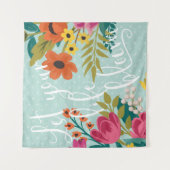 ロマンチックで豪華なX |はあなたの生命開花を可能にしました タペストリー (正面)