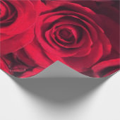 ロマンチックで赤いバラ ラッピングペーパー (角)