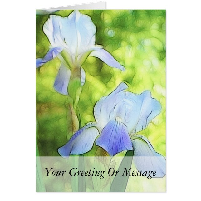 ロマンチックで青いアイリス (正面)