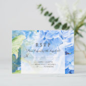 ロマンチックで青く青い天国、要求RSVPカード 出欠カード (スタンド正面)