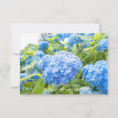 ロマンチックで青く青い天国、要求RSVPカード 出欠カード (裏面)